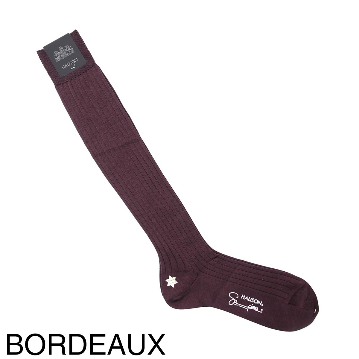 【ネコポス対応(3点まで)】HALISON ハリソン 靴下/ソックス/リブホーズ クラシックリンキング M 相当サイズ:25~26cm メンズ