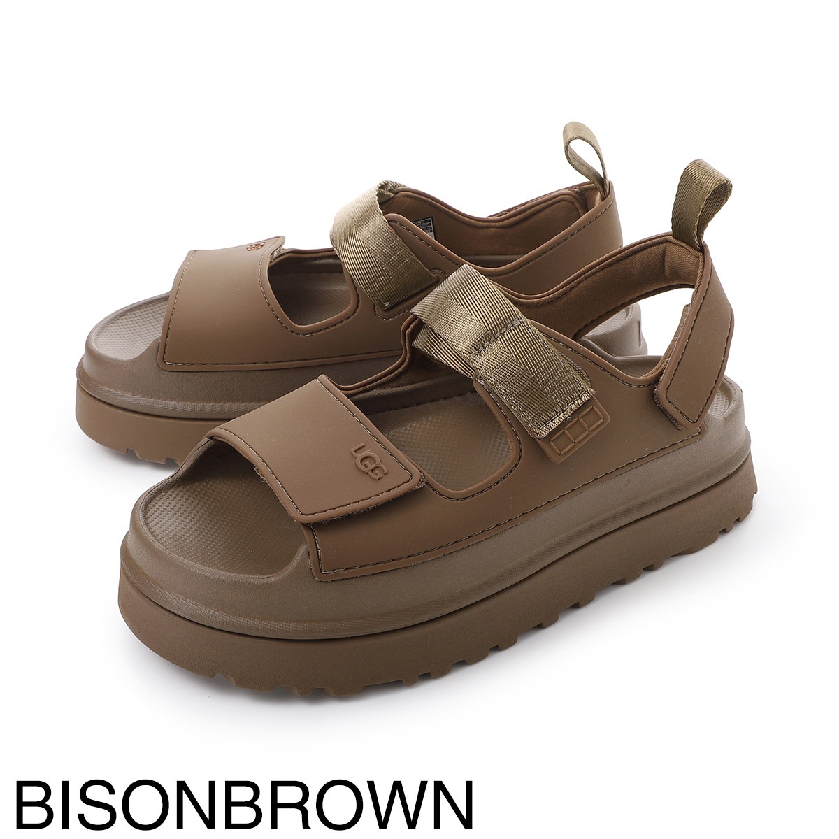 UGG アグ サンダル/GOLDENGLOW プラットフォーム 厚底 ストラップ レディース