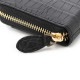 DASE デイス ラウンドファスナー 長財布 小銭入れ付き/マットクロコダイル