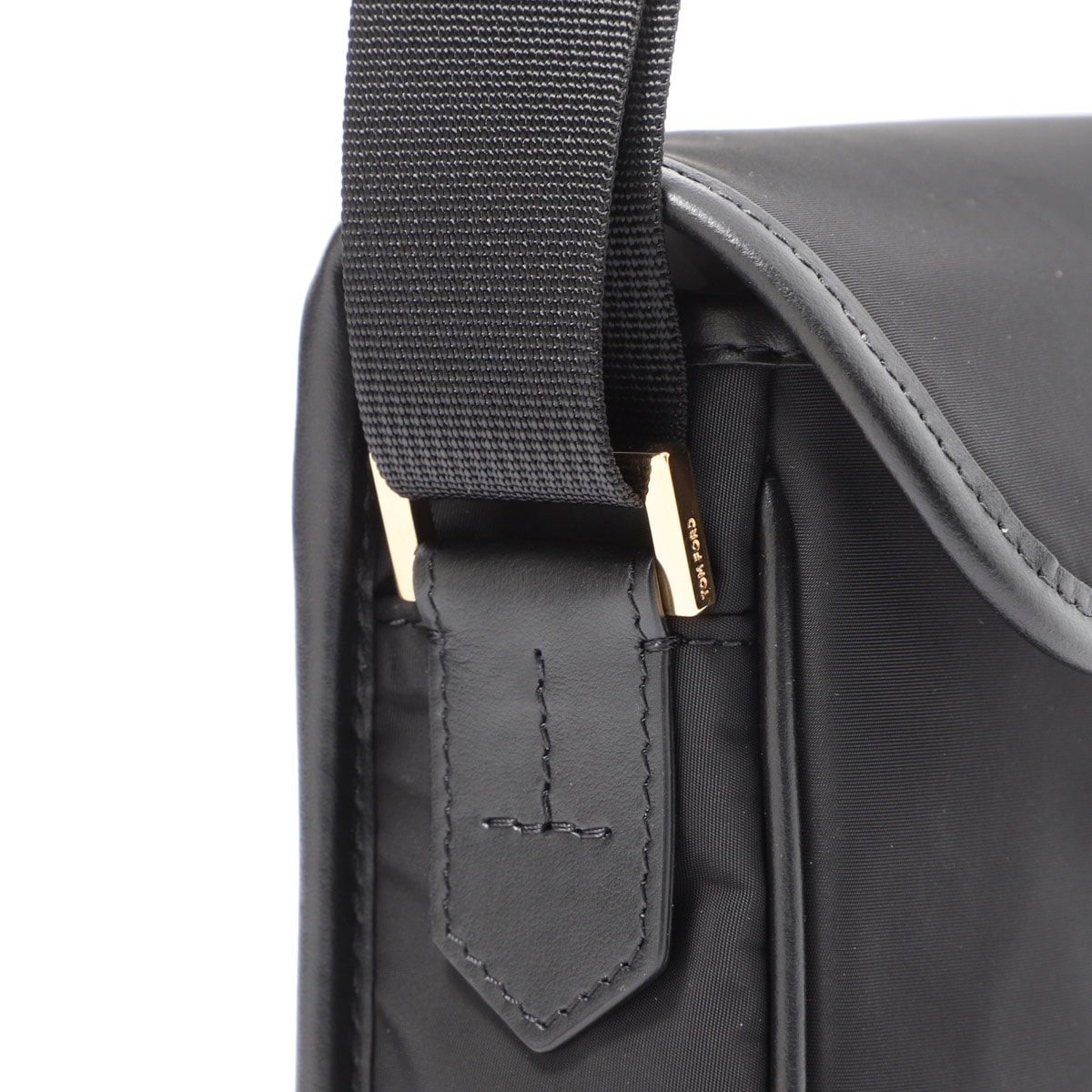TOMFORD レザーメッセンジャーバッグ TOM FORDトム・フォード＊ レザートリムのメッセンジャーバッグ
