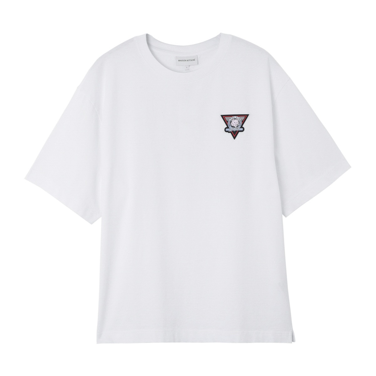 【関税込み】Maison Kitsune ブルー Surf Collage Tシャツ MAISON KITSUNE メゾンキツネ クルーネックTシャツ/SURF COLLAGE