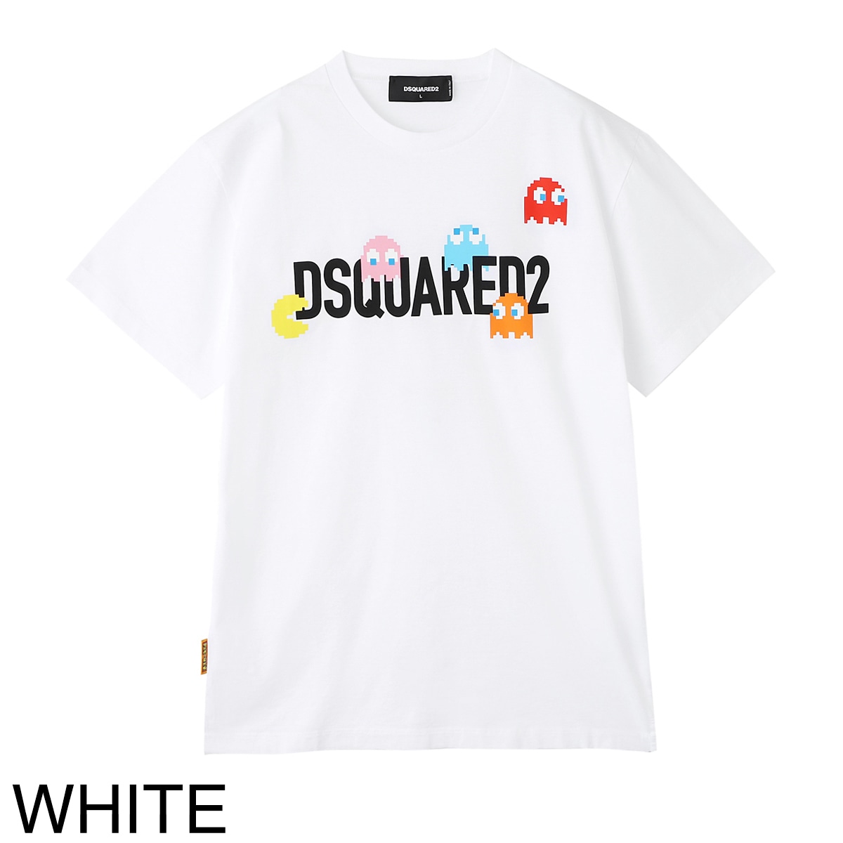 【アウトレット】【ラスト1点】DSQUARED2 ディースクエアード クルーネックTシャツ/PAC-MAN CIGARETTE FIT メンズ