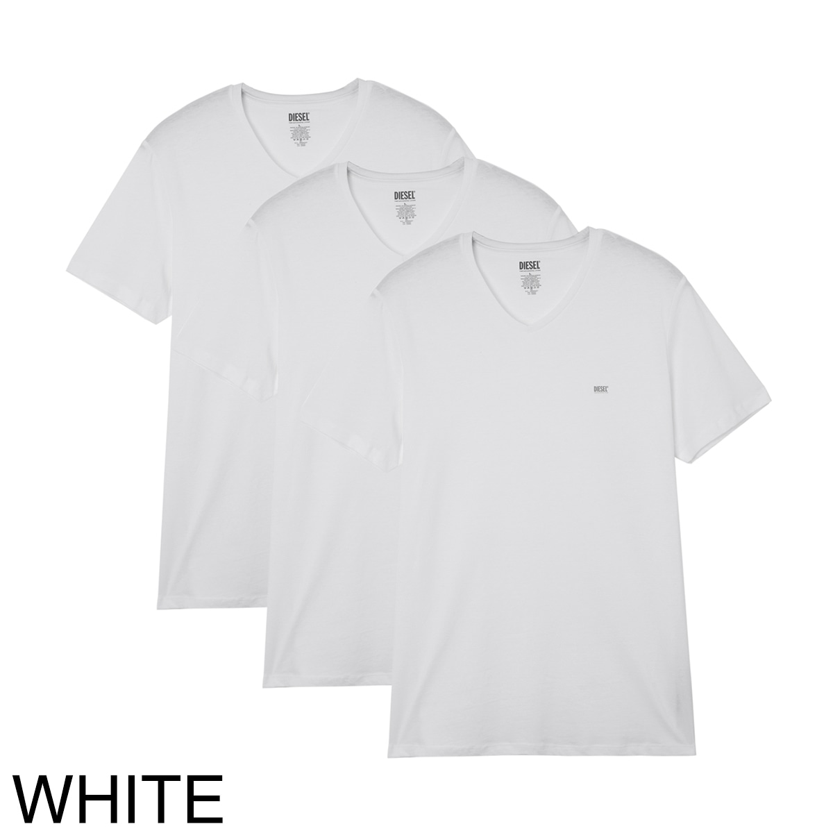 【5千円均一】【アウトレット】DIESEL ディーゼル Vネック Tシャツ 3枚セット/UMTEE-MICHAEL3PACK【返品交換不可】 メンズ