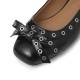 【アウトレット】GANNI ガニー バレエシューズ/フラットシューズ/EYELETS BOW BALLERINA NAPLACK【大きいサイズあり】 レディース