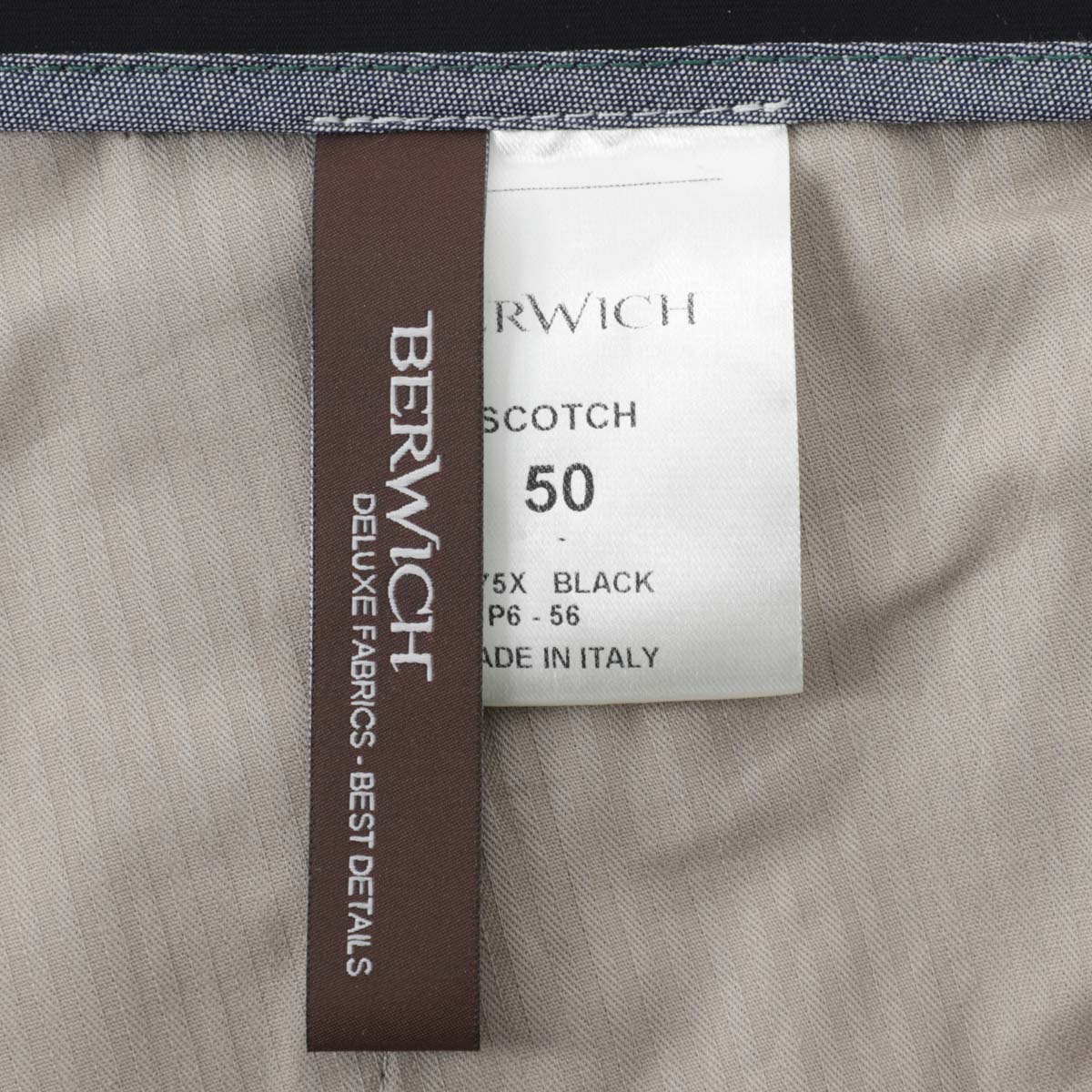 BERWICH ベルウィッチ ツープリーツ スラックス/SCOTCH NYLON BI-STRETCH メンズ