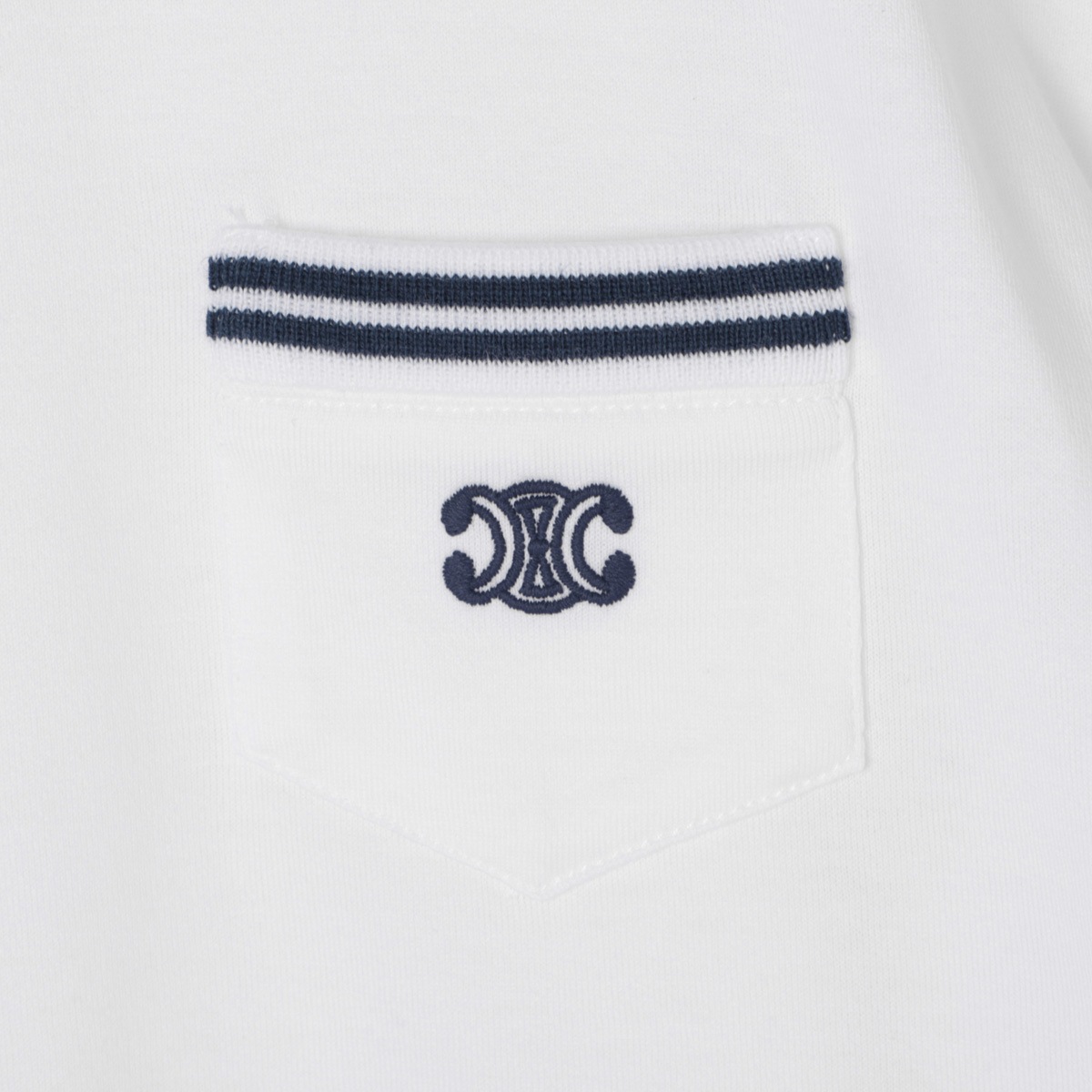 CELINE セリーヌ クルーネックTシャツ/T-SHIRT 70'S POCHE TRIOMPHE