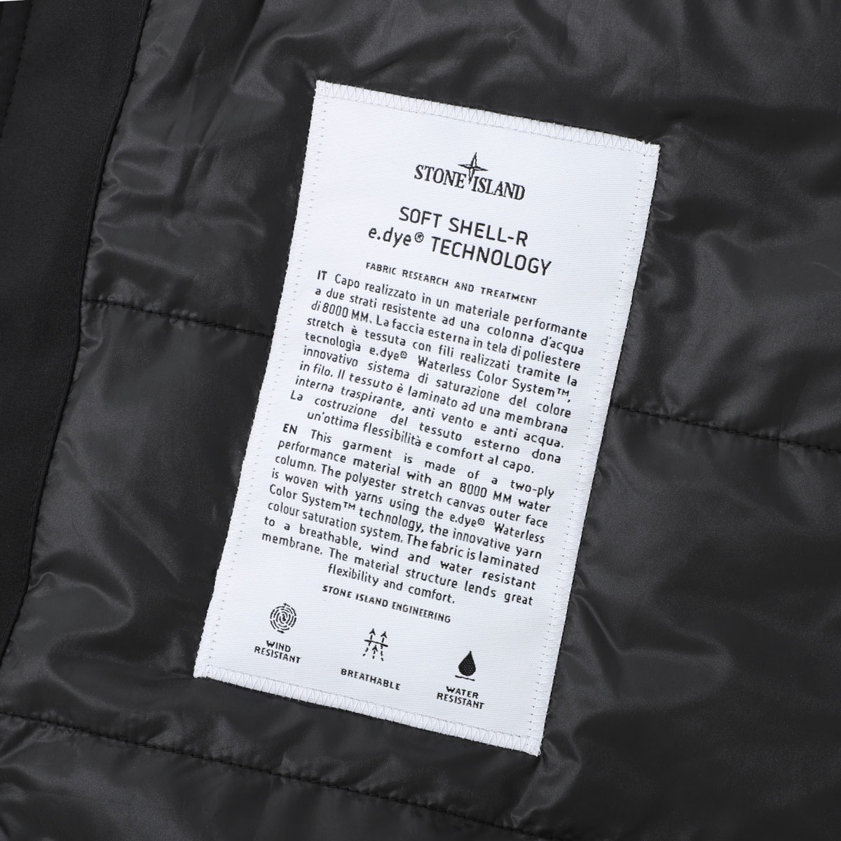 【アウトレット】【ラスト1点】STONE ISLAND ストーンアイランド 中綿入り ジップアップ ブルゾン/フーデッド ブルゾン/4100086 SOFT SHELL-R_E.DYE TECHNOLOGY WITH PRIMALOFT メンズ