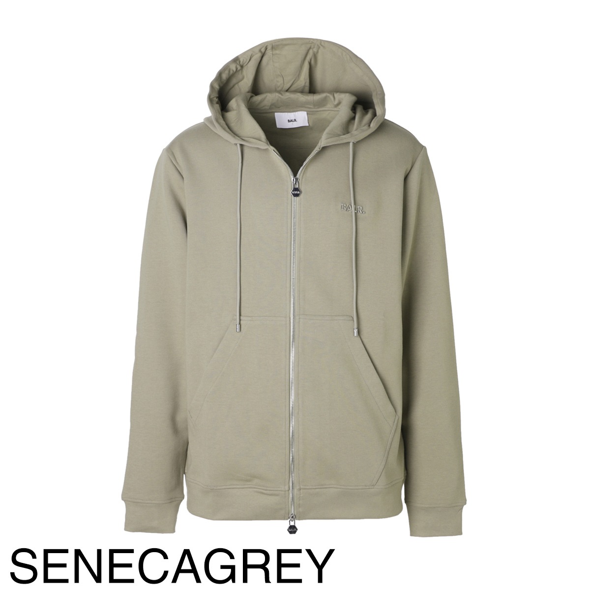 BALR. 日本限定　Q-SERIES HOODIE DOVE GREY XL 日本限定 / JP Q-SERIES STRETCH NYLON HOODIE - DOVE GREY – BALR.