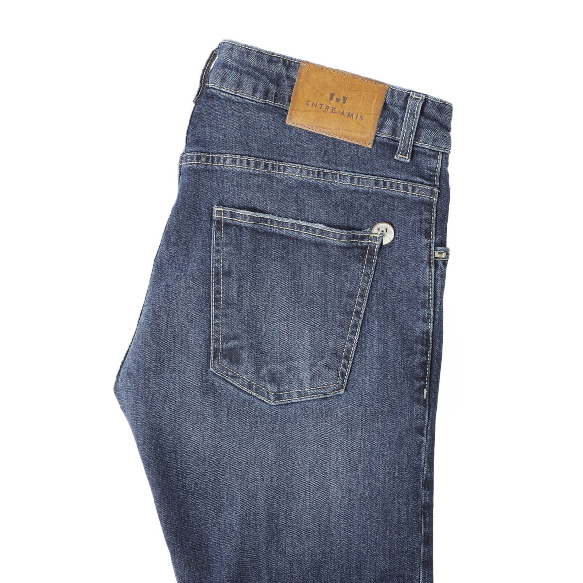 entre amis アントレアミ ボタンフライジーンズ/5 TK DENIM CORTO【大きいサイズあり】 メンズ