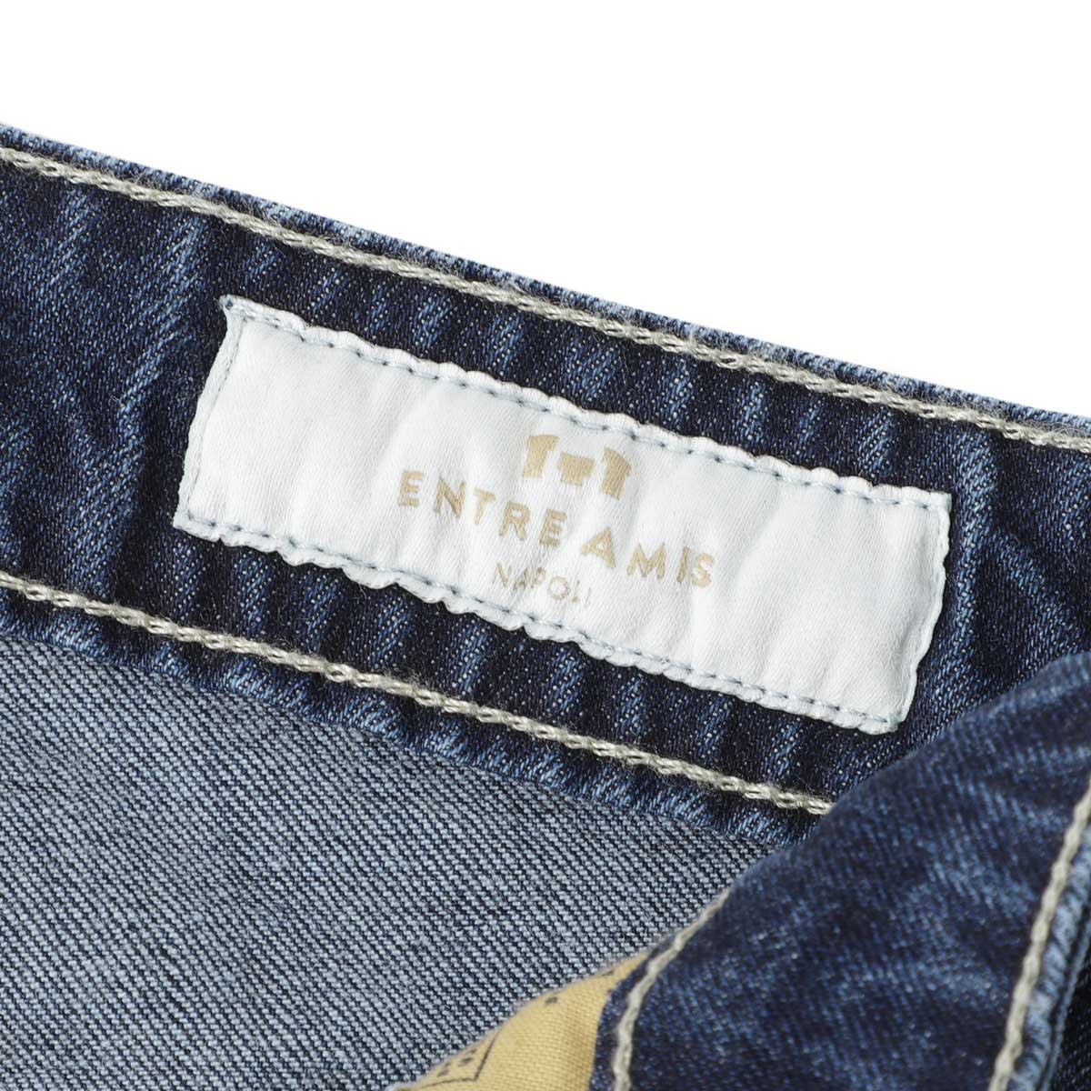 entre amis アントレアミ ボタンフライジーンズ/5 TK DENIM CORTO【大きいサイズあり】 メンズ