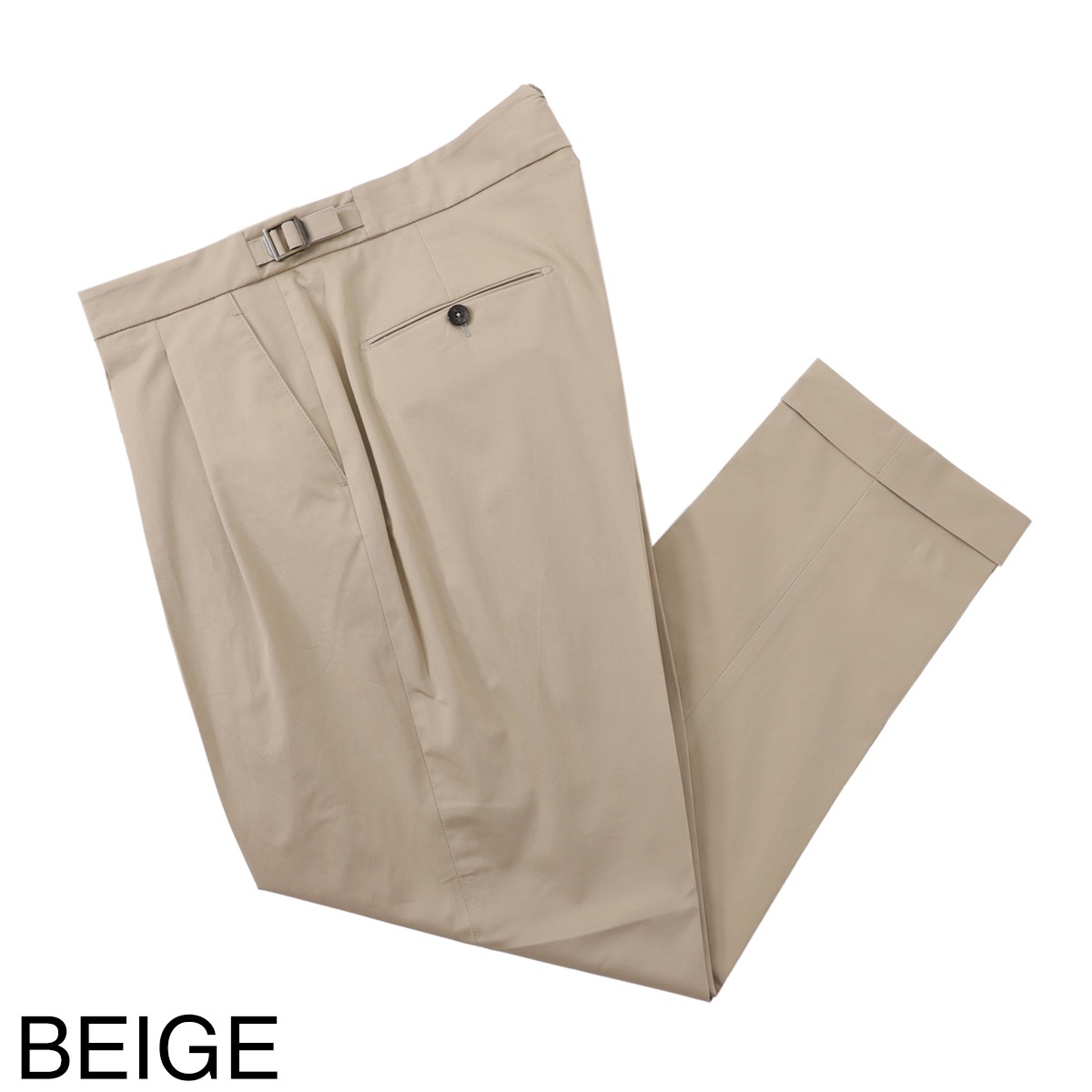 BERWICH ベルウィッチ スコッチ コットン ストレッチ パンツ ベージュ BERWICH BERWICH【ベルウィッチ】ツープリーツパンツ SCOTCH CK1790X
