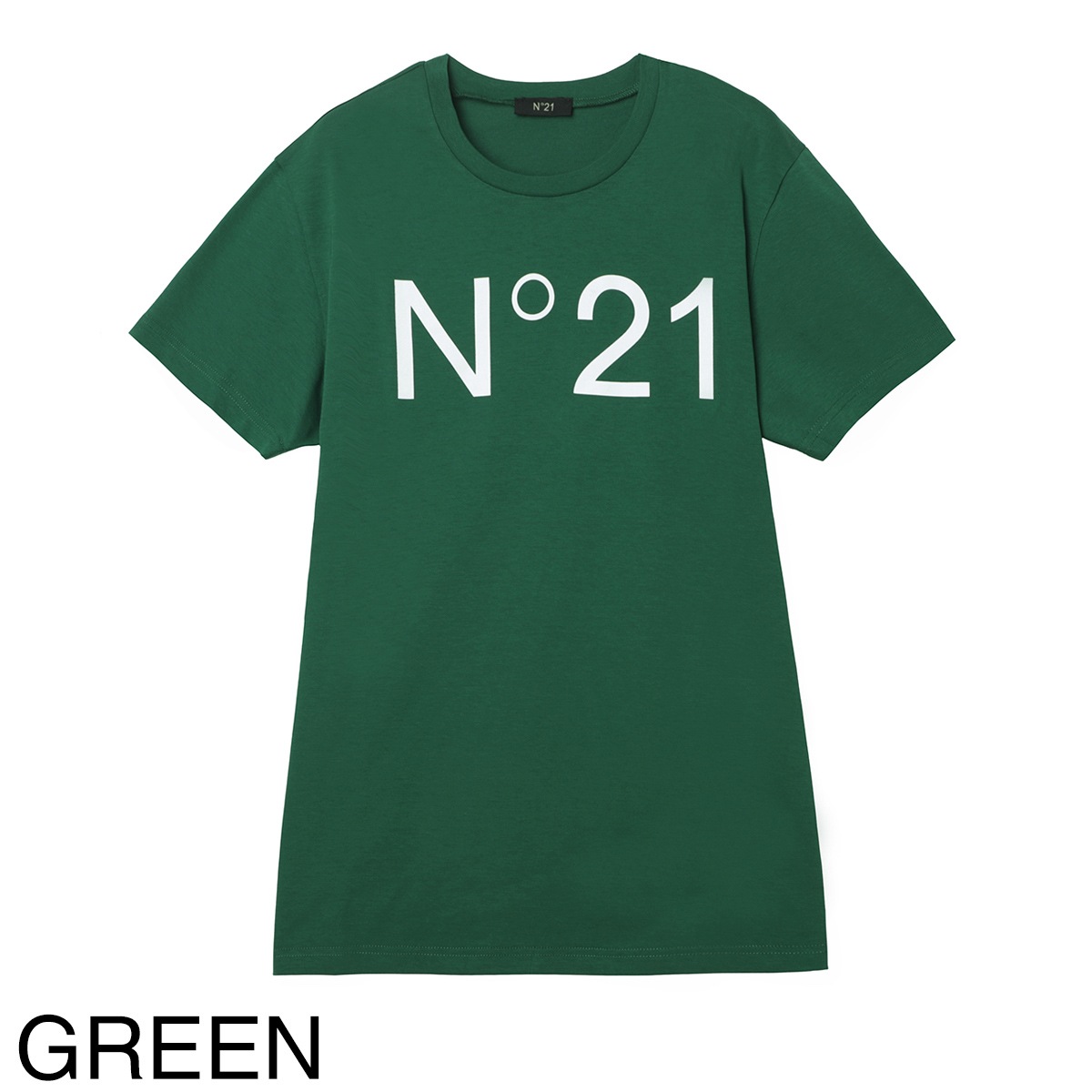 『ネコポス対応(1点まで)』N°21 ヌメロヴェントゥーノ クルーネックTシャツ/KIDS キッズ ガールズ/ロゴTシャツ レディース