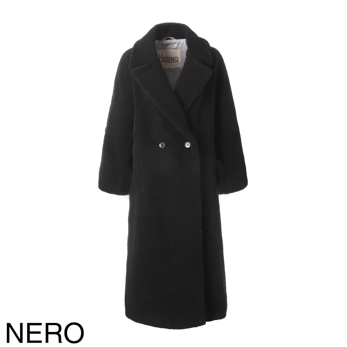 HERNO ヘルノ ロングコート/ファーコート/MELANGE TEDDY メランジ