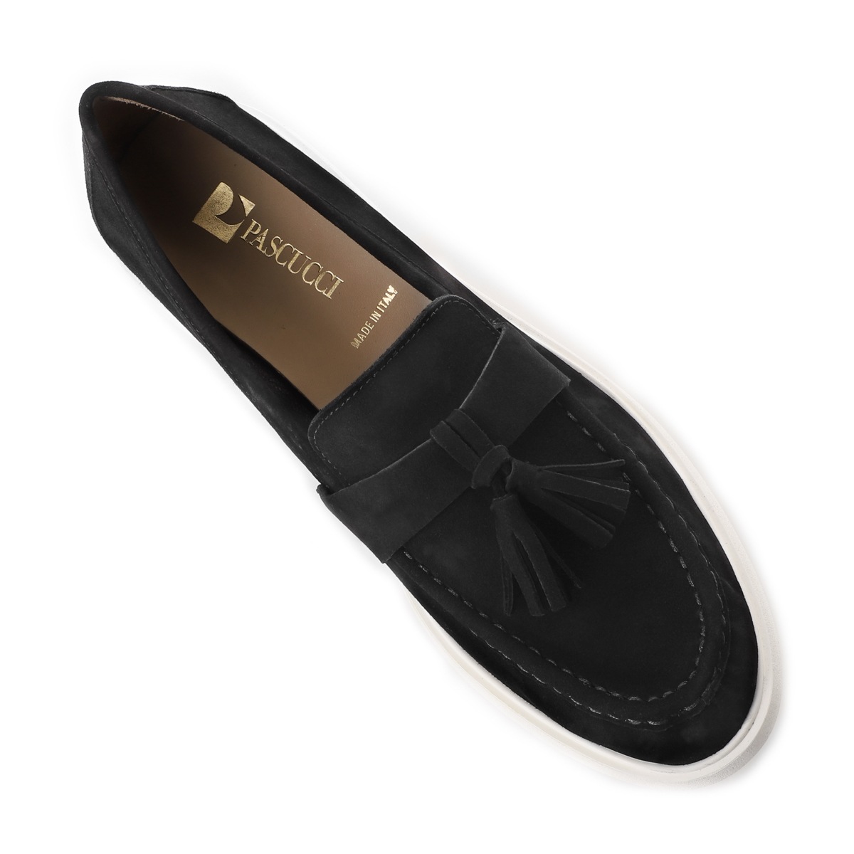 PASCUCCI パスクッチ タッセルローファー/CHIC スエード モールドソール オフィスカジュアル【大きいサイズあり】 レディース