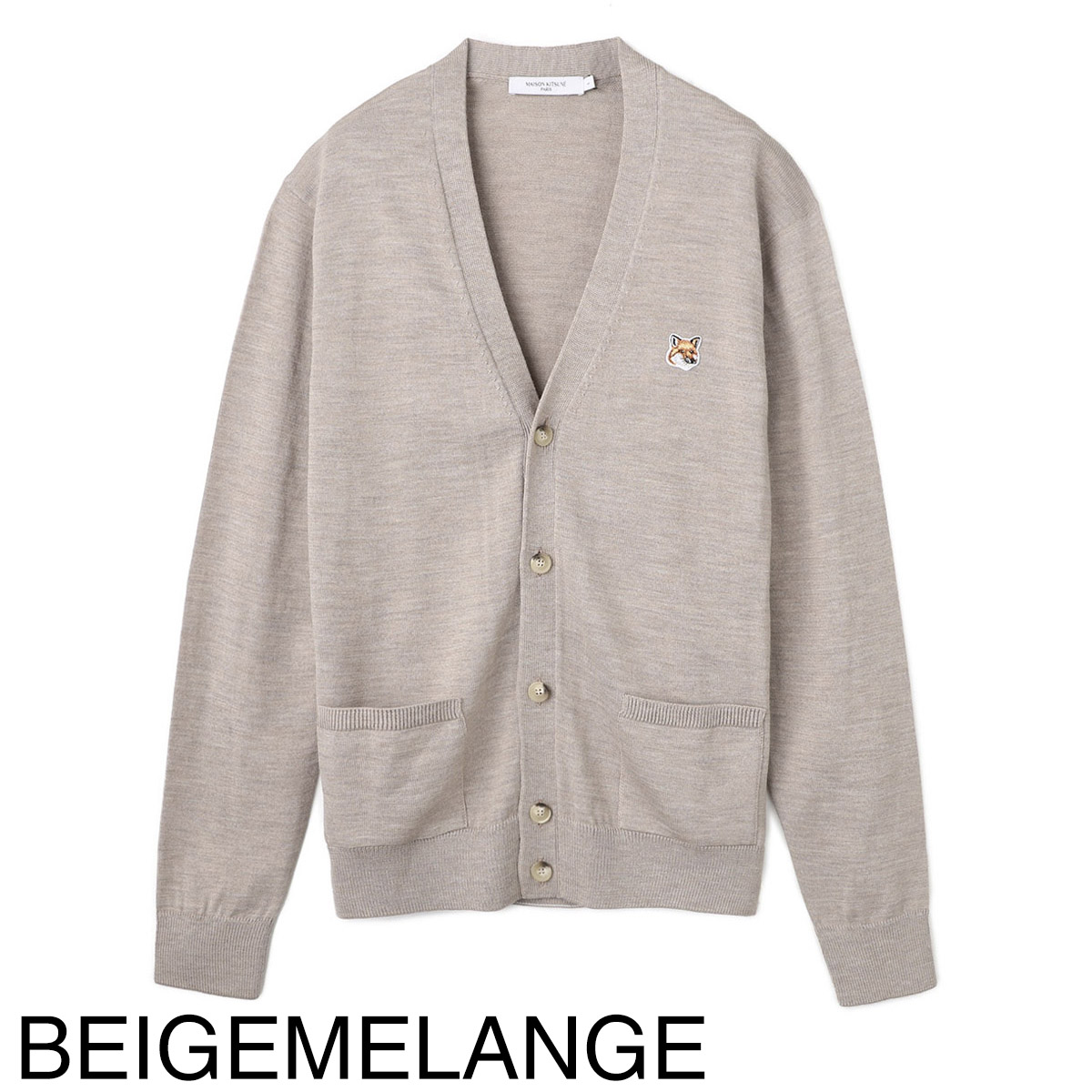 MAISON KITSUNE メゾンキツネ カーディガン/ニット/FOX HEAD PATCH