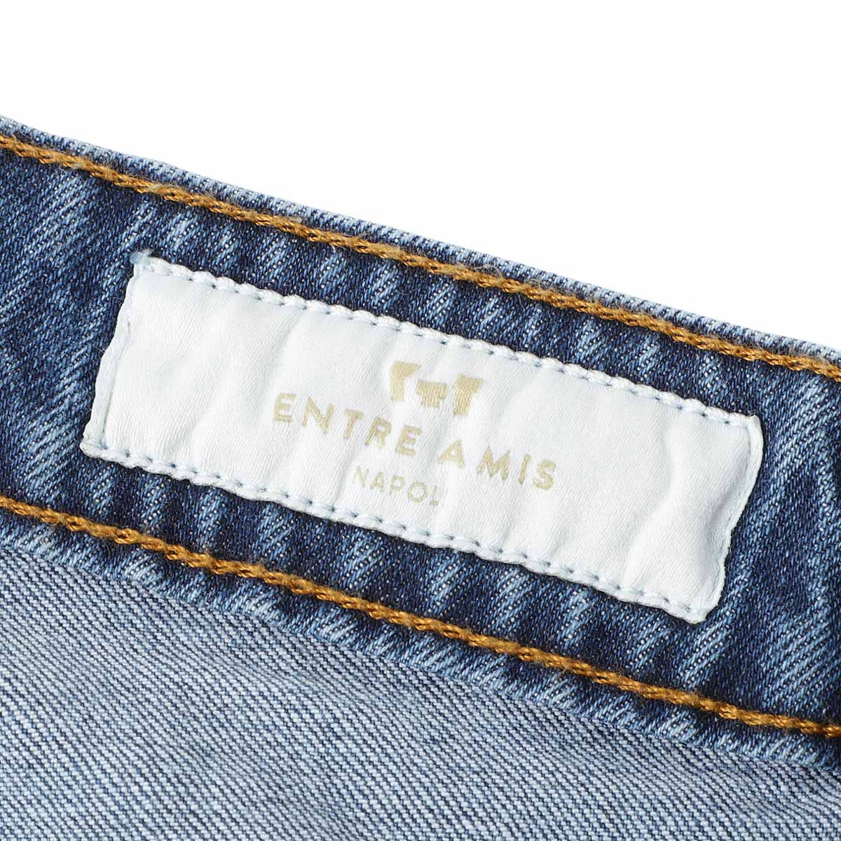 entre amis アントレアミ ボタンフライジーンズ/5 TK DENIM CORTO【大きいサイズあり】 メンズ