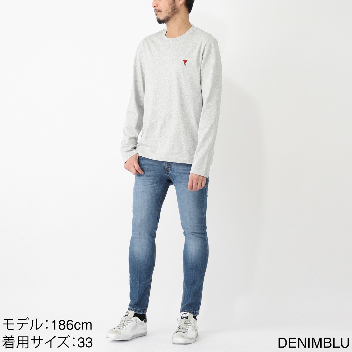 entre amis アントレアミ ボタンフライジーンズ/5 TK DENIM CORTO