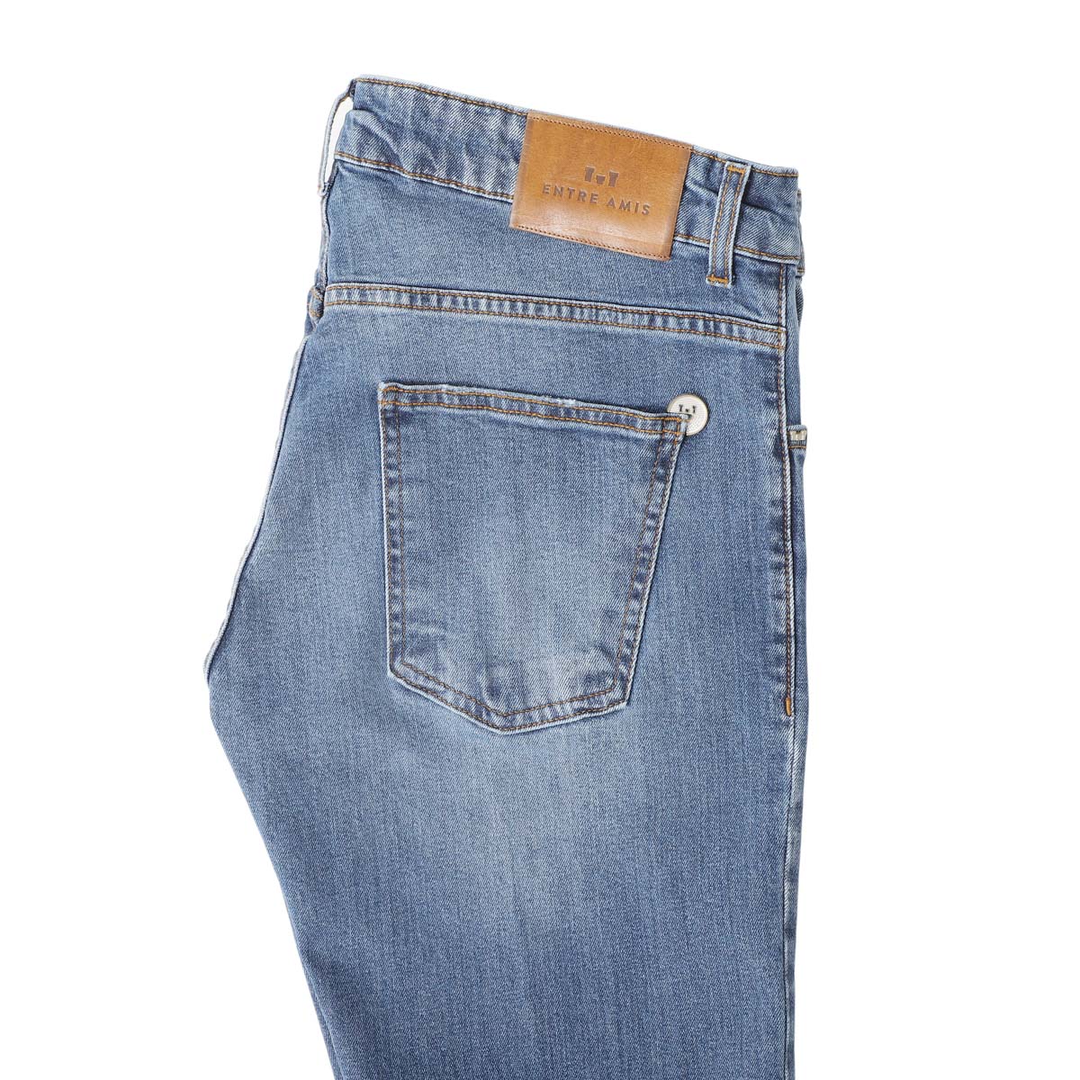 entre amis アントレアミ ボタンフライジーンズ/5 TK DENIM CORTO