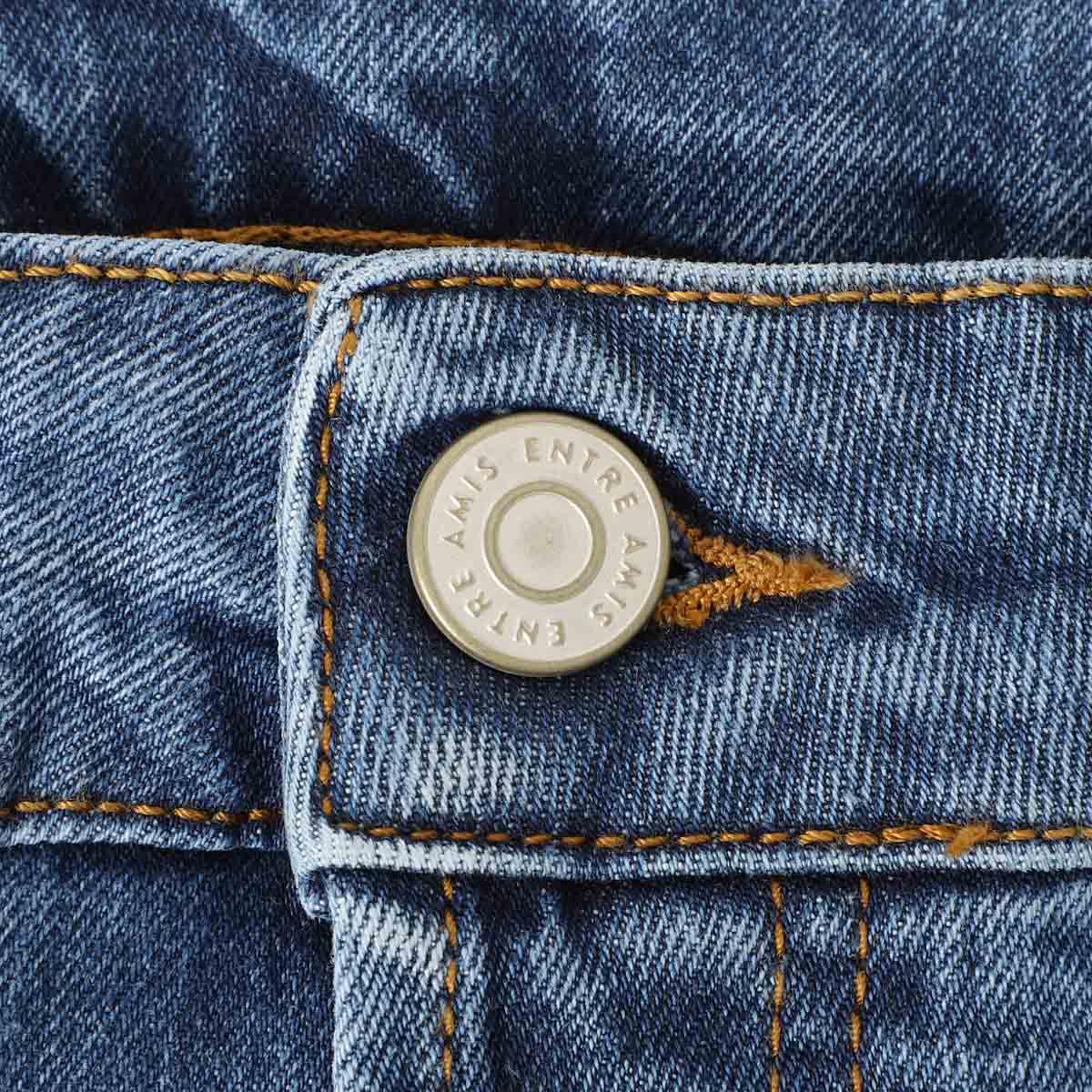 entre amis アントレアミ ボタンフライジーンズ/5 TK DENIM CORTO【大きいサイズあり】 メンズ