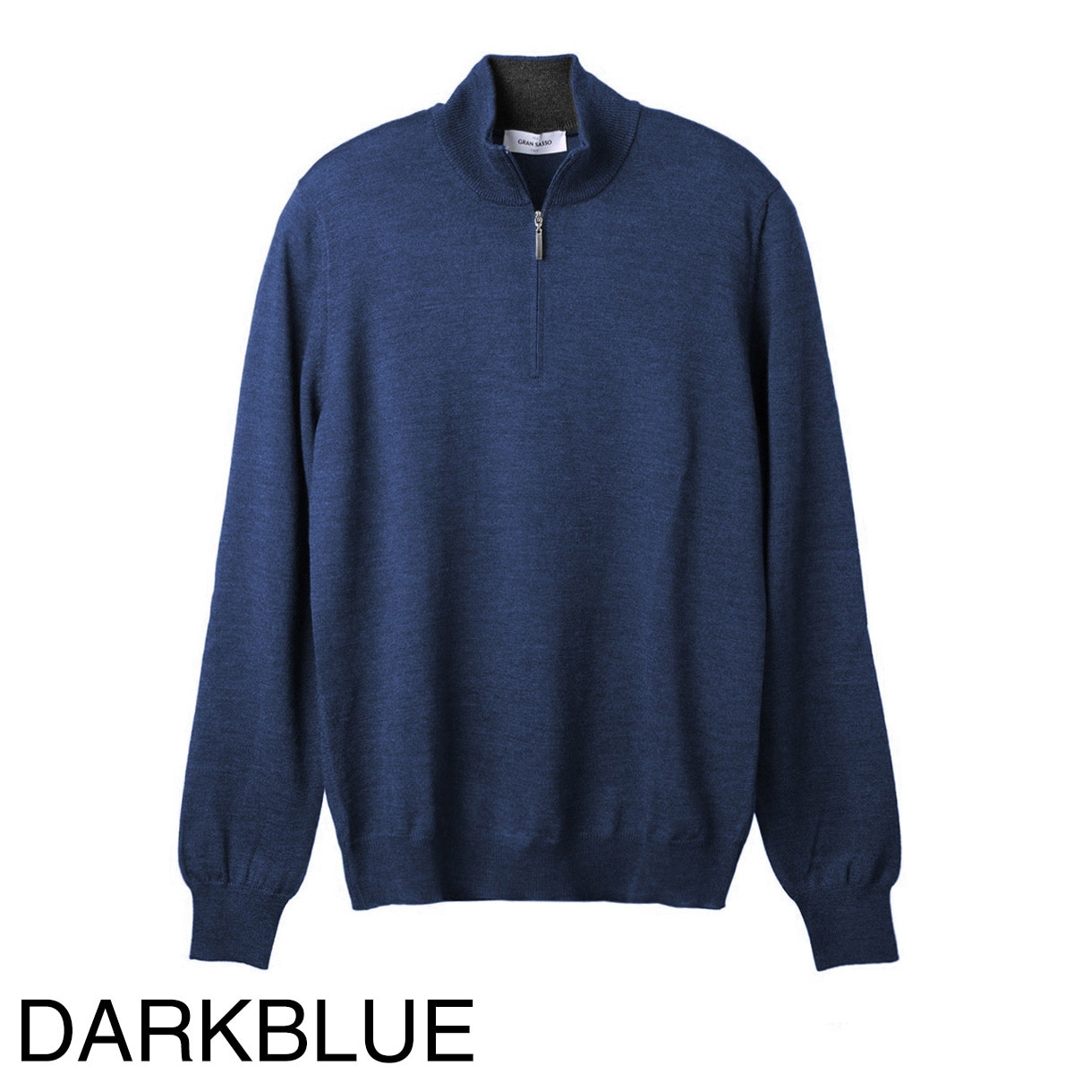 GRAN SASSO カシミヤウール ハーフジップ ニット セーター 50 SALE｜GRAN SASSO グランサッソ / ウールカシミヤ ハーフジップニット