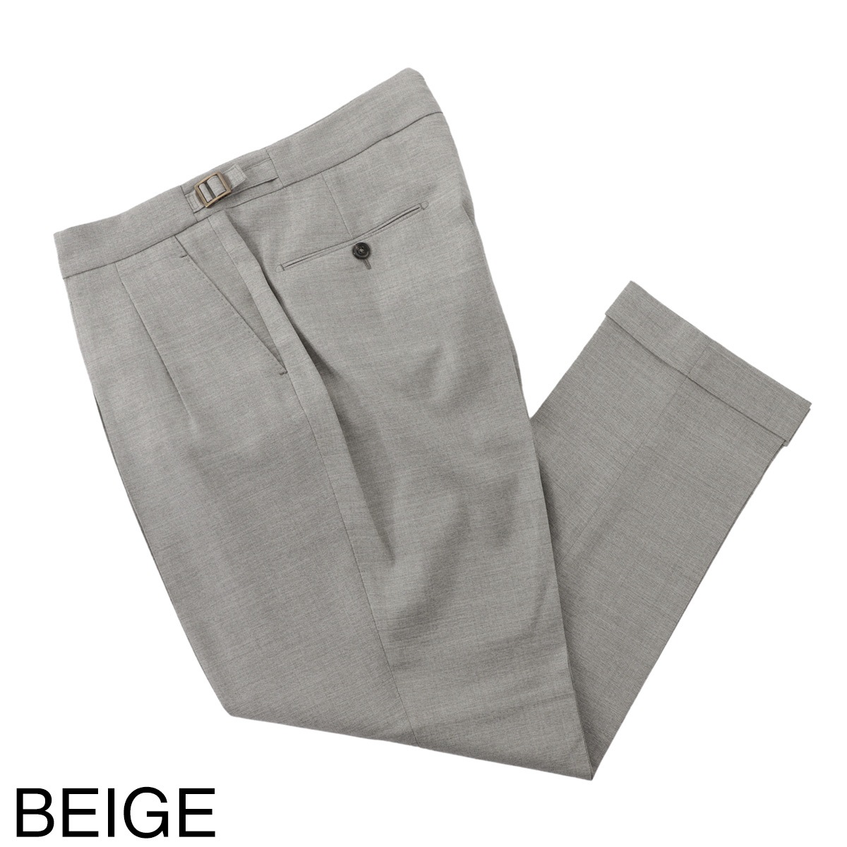 [あす着] ベルウィッチ BERWICH ツープリーツ スラックス ウールパンツ メンズ SCOTCH PRINCE OF WALLES WOOL CASHMERE BERWICH ベルウィッチ ツープリーツ スラックス/ウールパンツ/TROPICAL