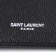 SAINT LAURENT サンローラン カードケース/FRAGMENTS ZIPPED CARD CASE IN GRAIN DE POUDRE EMBOSSED LEATHER メンズ