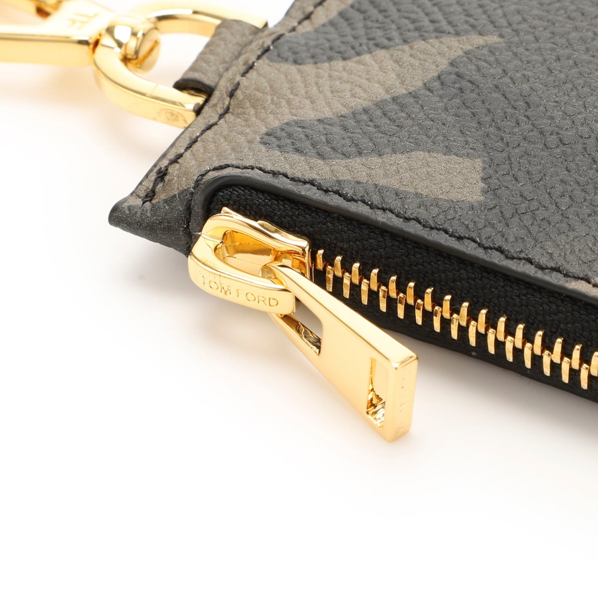 TOM FORD ストラップ付き レザー 小銭入れ ネックウォレット TOM FORD トムフォード コインケース ストラップ付き メンズ