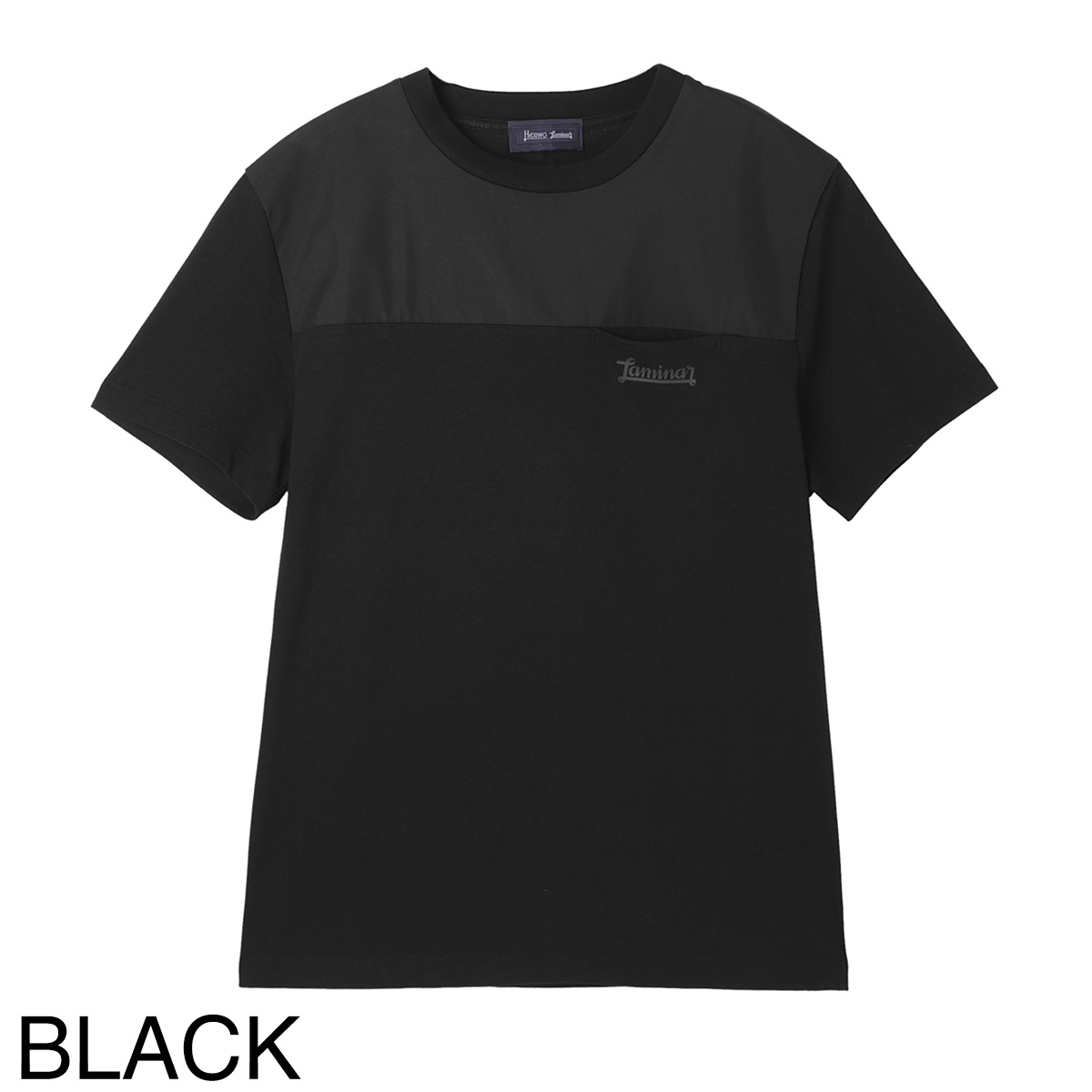 【新品未使用】ヘルノTシャツ 定価¥46,200 HERNO ヘルノ クルーネックTシャツ/LAMINAR COMPACT JERSEY BIMATERIAL