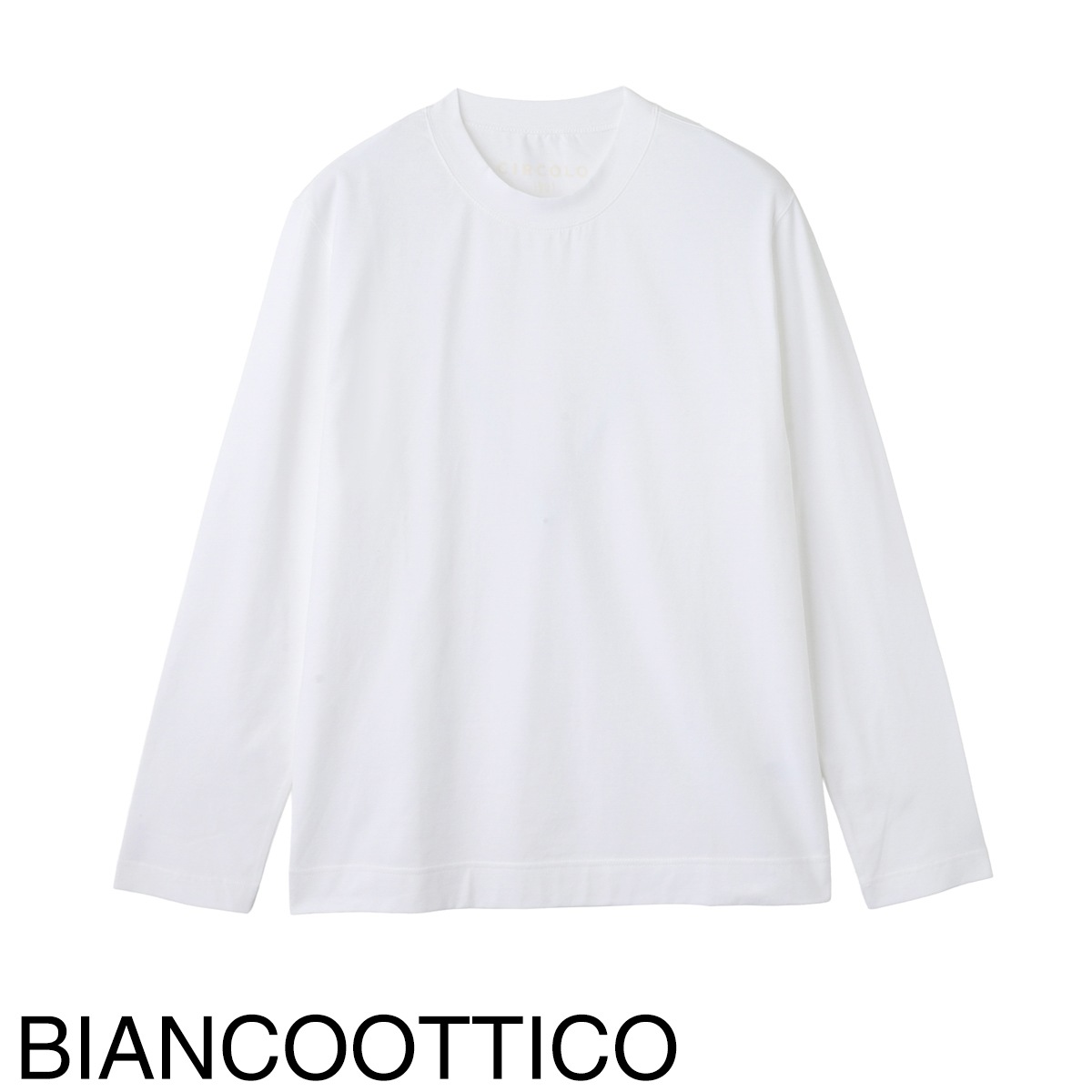 CIRCOLO 1901 チルコロ クルーネックカットソー/CASHMERE TOUCH JERSEY カシミアタッチ ジャージー メンズ