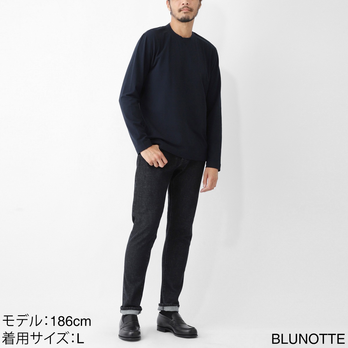 CIRCOLO 1901 チルコロ クルーネックカットソー/CASHMERE TOUCH JERSEY カシミアタッチ ジャージー メンズ