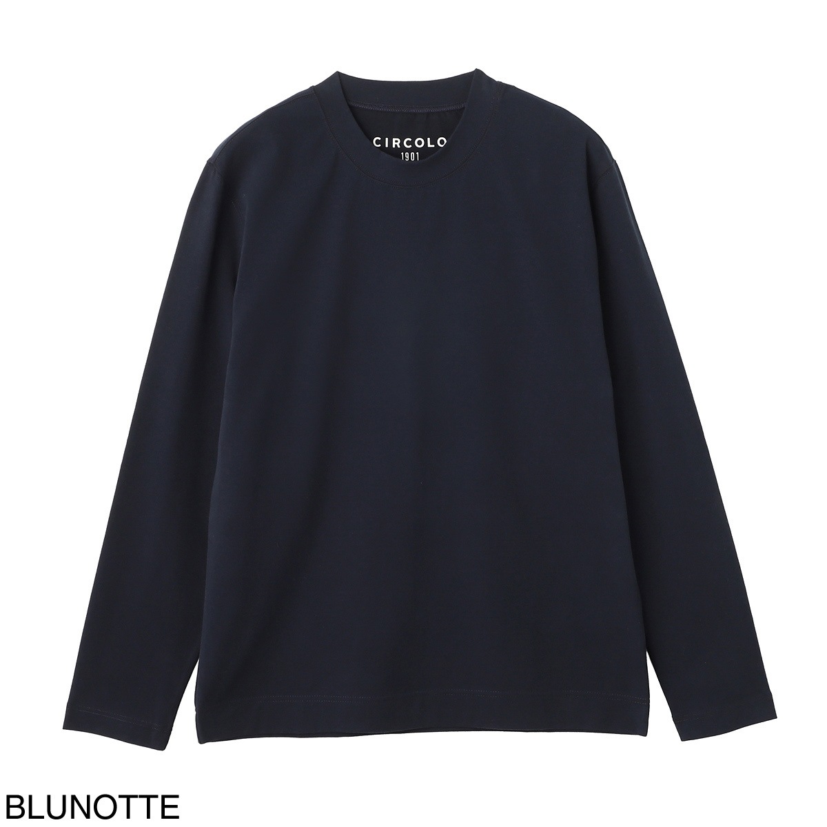CIRCOLO 1901 チルコロ クルーネックカットソー/CASHMERE TOUCH JERSEY カシミアタッチ ジャージー メンズ