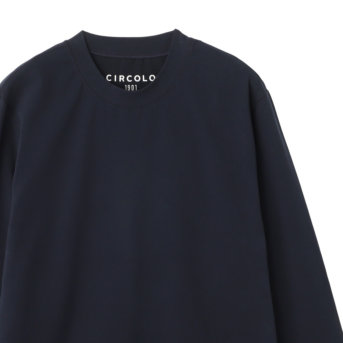 CIRCOLO 1901 チルコロ クルーネックカットソー/CASHMERE TOUCH JERSEY カシミアタッチ ジャージー メンズ