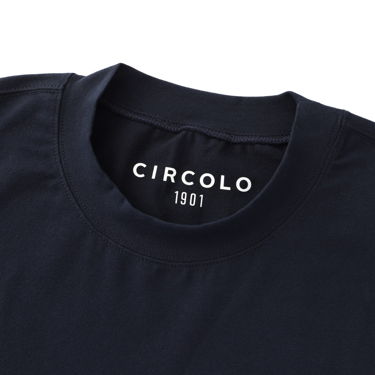 CIRCOLO 1901 チルコロ クルーネックカットソー/CASHMERE TOUCH JERSEY カシミアタッチ ジャージー メンズ