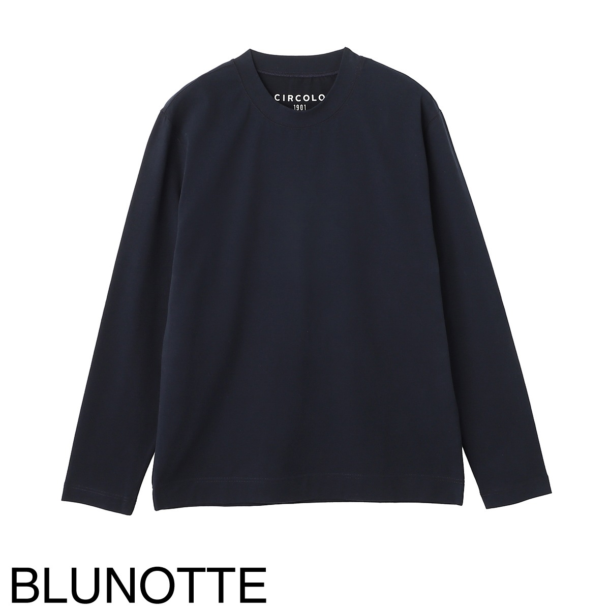 CIRCOLO 1901 チルコロ クルーネックカットソー/CASHMERE TOUCH JERSEY カシミアタッチ ジャージー メンズ