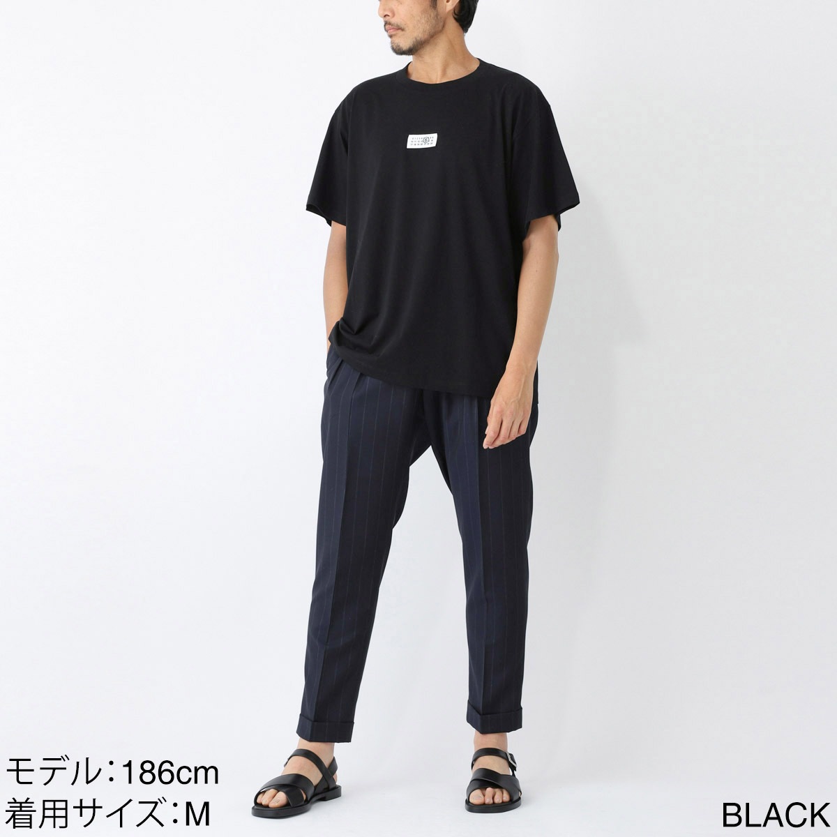 Maison Margiela ブラック クルーネックTシャツ Maison Margiela crew-neck Cotton T-shirt | Black | FARFETCH