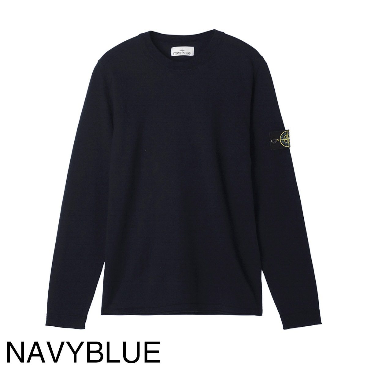 かわくら STONE ストーンアイランド 5100062白L STONE ISLAND ストーンアイランド クルーネック ニット/5100062