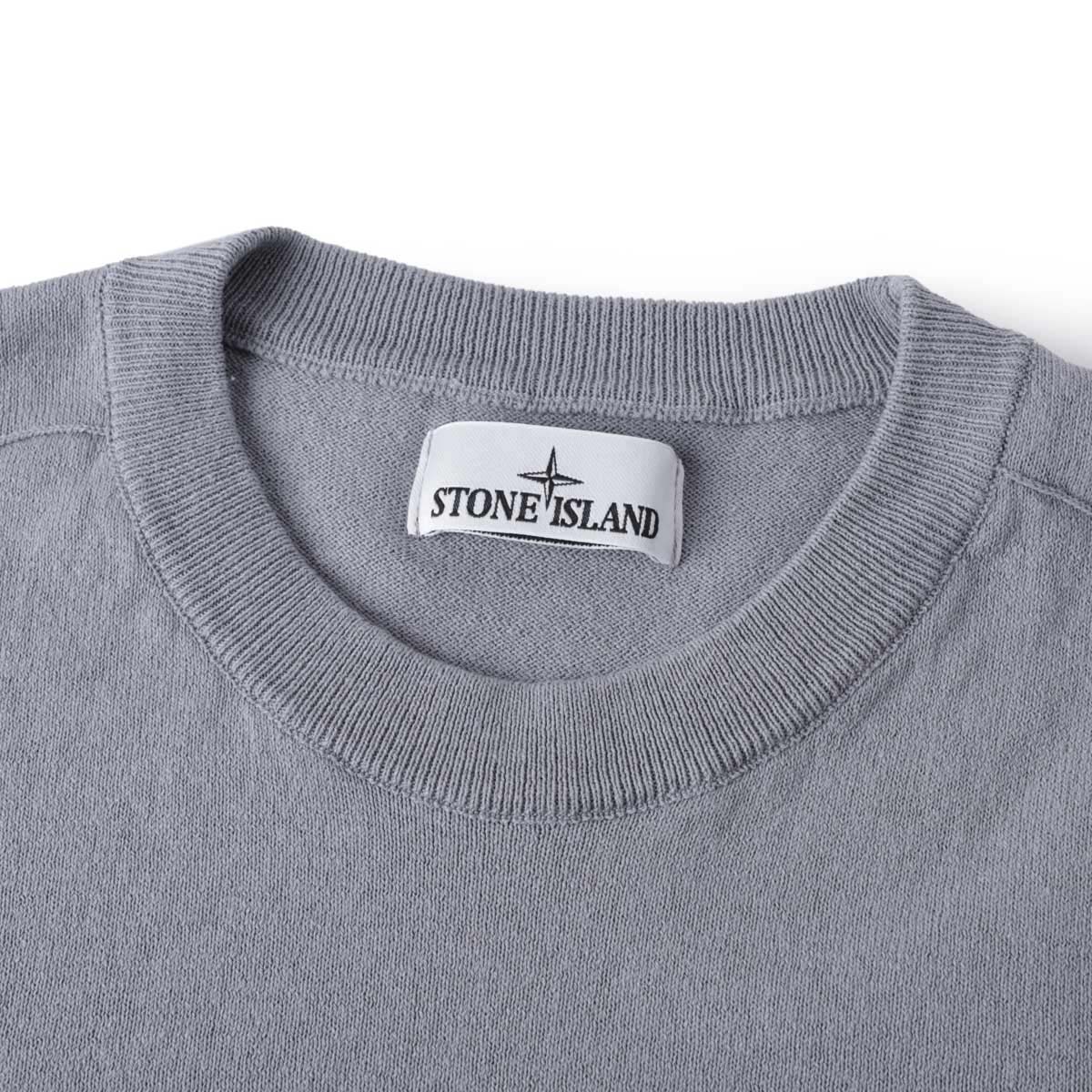 国内発送 Stone 5100062 オーガニックコットンニット STONE ISLAND ストーンアイランド クルーネック ニット/5100062