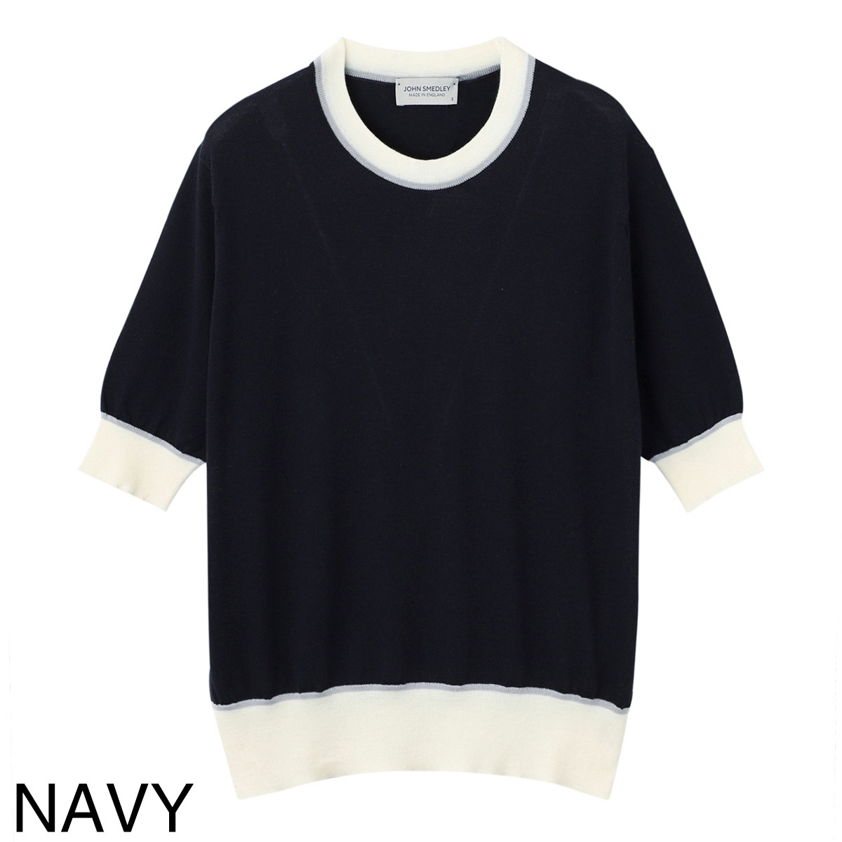 アウトレット】JOHN SMEDLEY ジョンスメドレー クルーネック半袖ニット