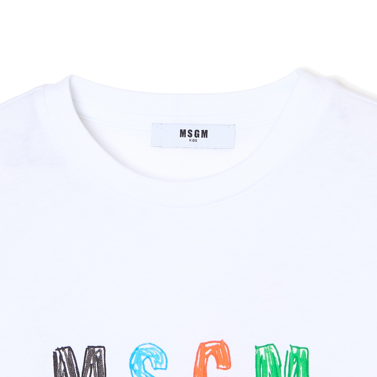 MSGM エムエスジーエム クルーネックTシャツ/KIDS キッズ ボーイズ/ロゴT バックロゴ レディース