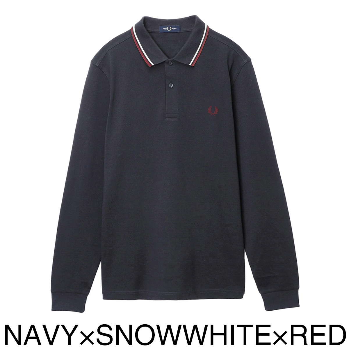 FRED PERRY フレッドペリー 長袖ポロシャツ/LS TWIN TIPPED M3636 メンズ