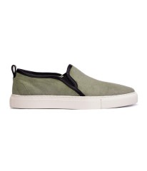 ASH KHAKI メンズ スリッポンスニーカー