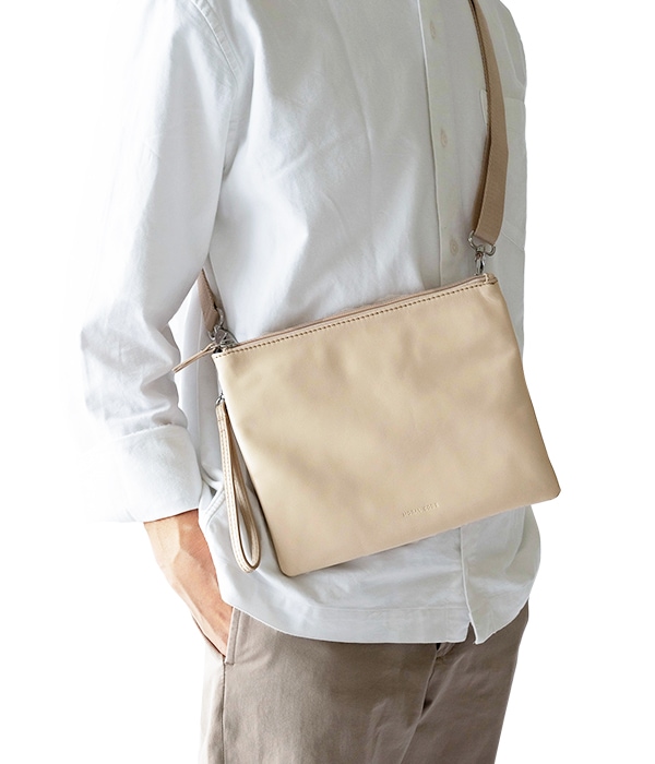 ショルダーバック HADLEY BEIGE サコッシュ ベージュ｜【公式