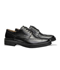WILLIAM BLACK メンズシューズ ウイングチップ 外羽根