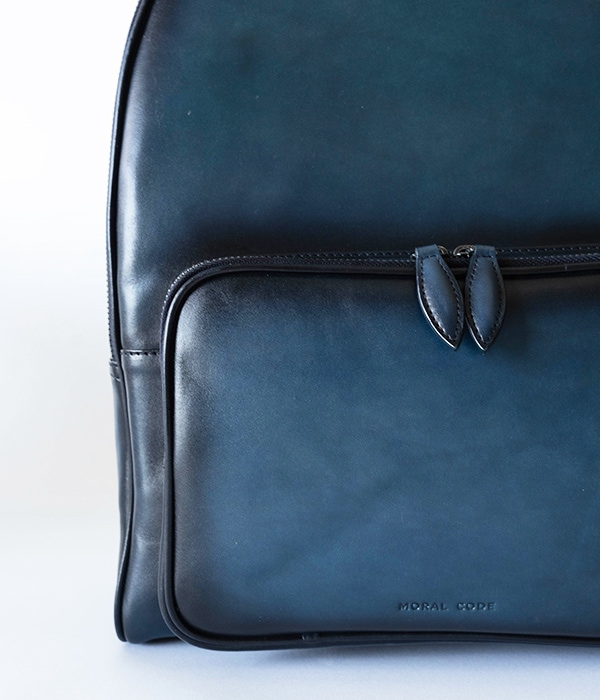 レザービジネスリュック 本革 GUILDFORD NAVY バックパック ネイビー紺