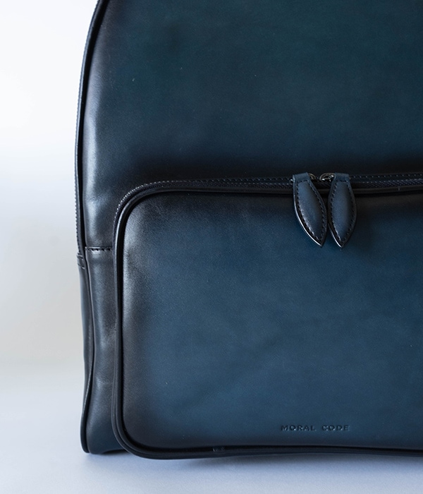 レザービジネスリュック 本革 GUILDFORD NAVY バックパック ネイビー紺