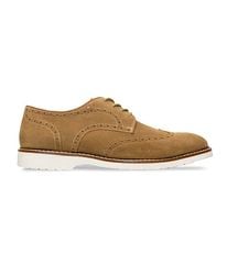 KANSAS TAN スエード ウイングチップ 外羽根 