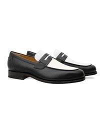 SIMEON BLACK&WHITE ローファー グッドイヤーウェルト