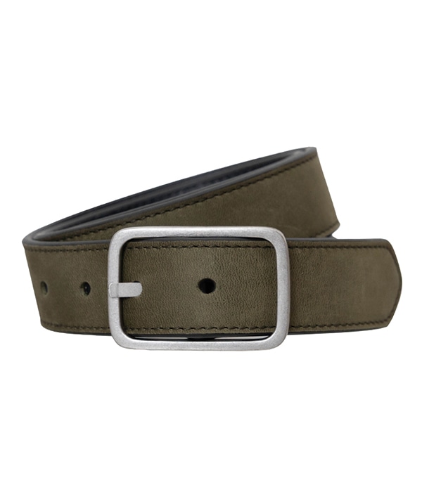 MAXWELL MILITARY GREEN メンズベルト リバーシブル