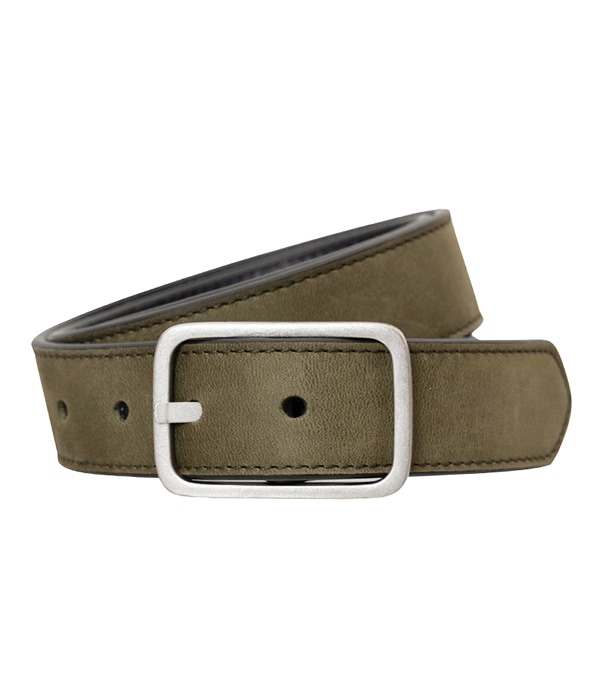 MAXWELL MILITARY GREEN メンズベルト リバーシブル