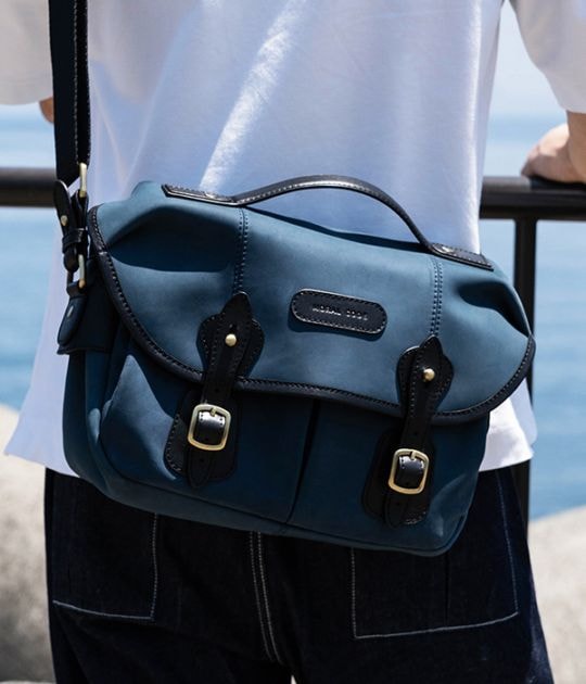 ISLINGTON DENIM ヌバック ショルダーバッグ